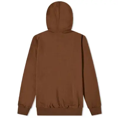 Online Ceramics x calvin klein zipped bomber jacket item Pull Over Hoodie Earth Brown Back