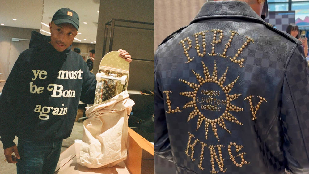 Image via @skateboard Pharrell Launches His Louis Vuitton-Loaded @skateboard Instagram Ahead of His Runway Debut