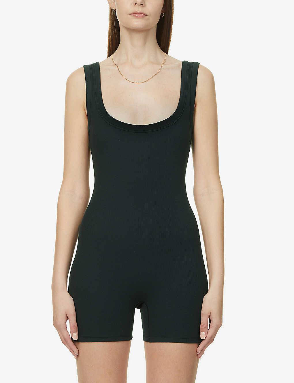 Skims Stretch-Cotton Playsuit, Where To Buy