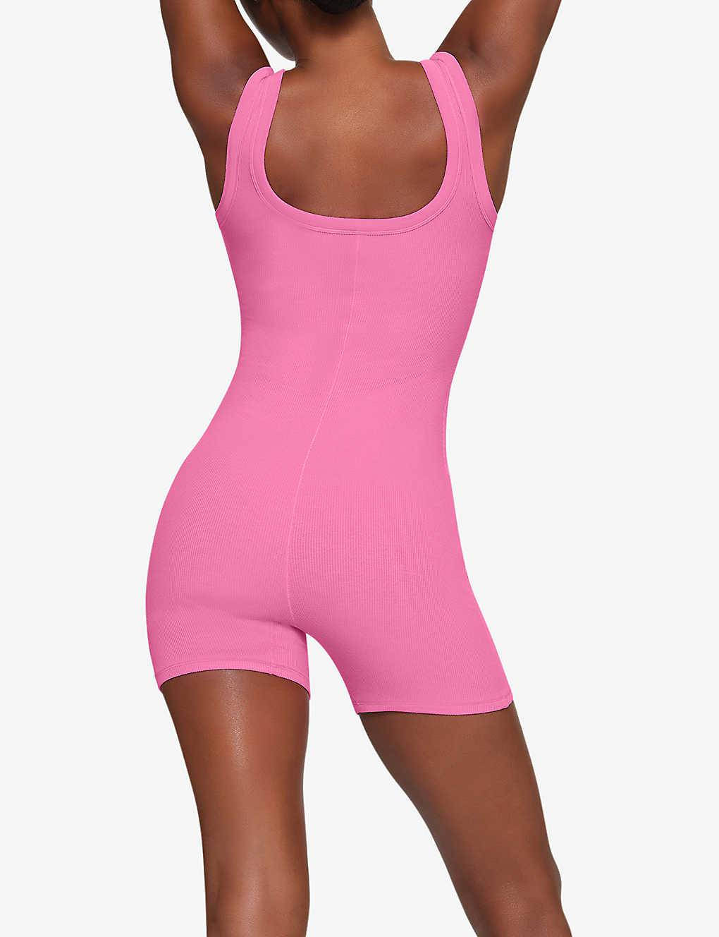 Skims Stretch-Cotton Playsuit, Where To Buy, R04153777-PINK