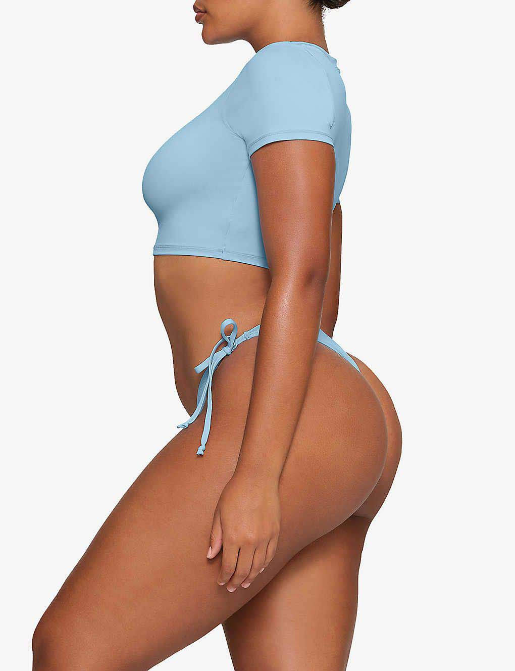 Skims Swim Recycled Stretch-Nylon Bikini Top