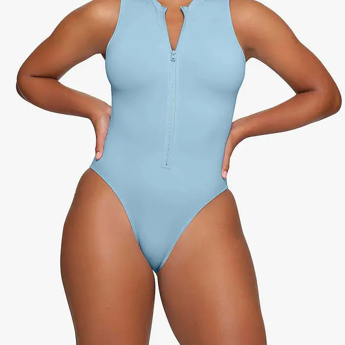 BodyTalk Hoodie & Jogger Pants Παιδικό Σετ Stretch-Nylon Swimsuit Iris Blue Closeup