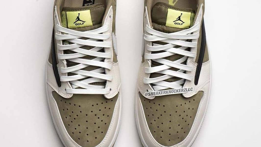 Travis Scott Air Jordan 1 Low Golf Shoes