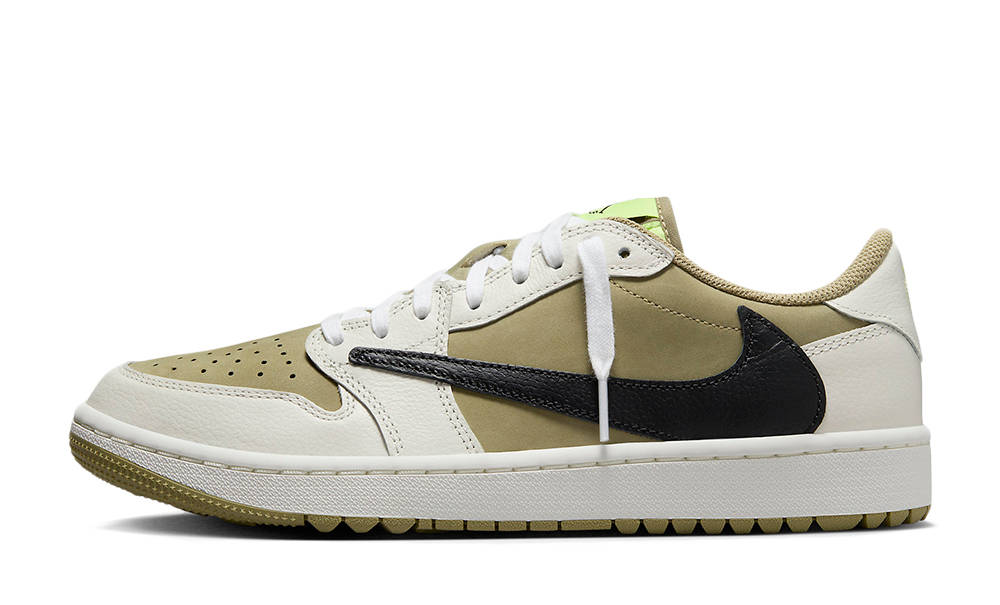 Travis Scott x Air Jordan 1 Low Golf Olive Black | Where To Buy