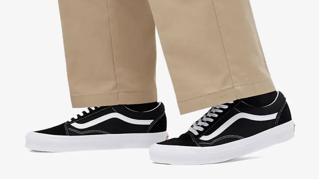 Vans Old Skool OG LX Black White VN0A4P3XOIU1 on feet