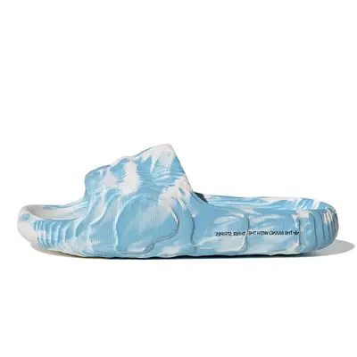 adidas Adilette 22 Slides White Clear Blue | Where To Buy | ID7807 ...