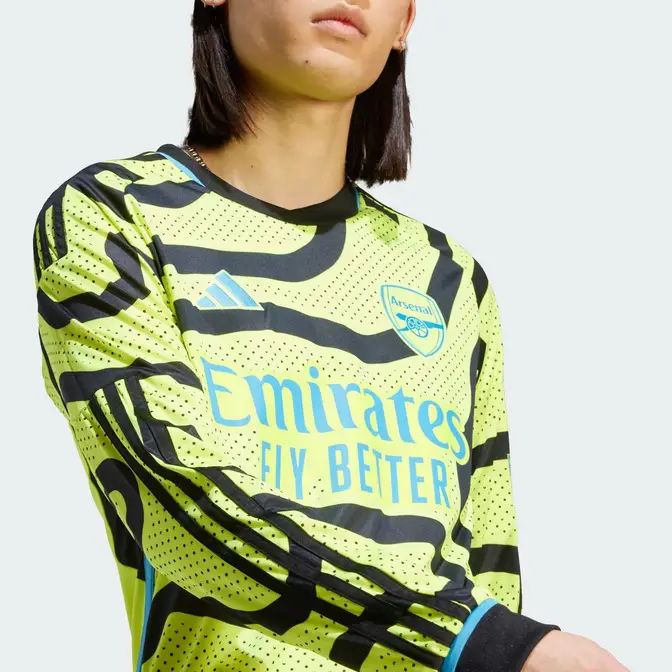 adidas Arsenal 23/24 Away Jersey - Solar Yellow