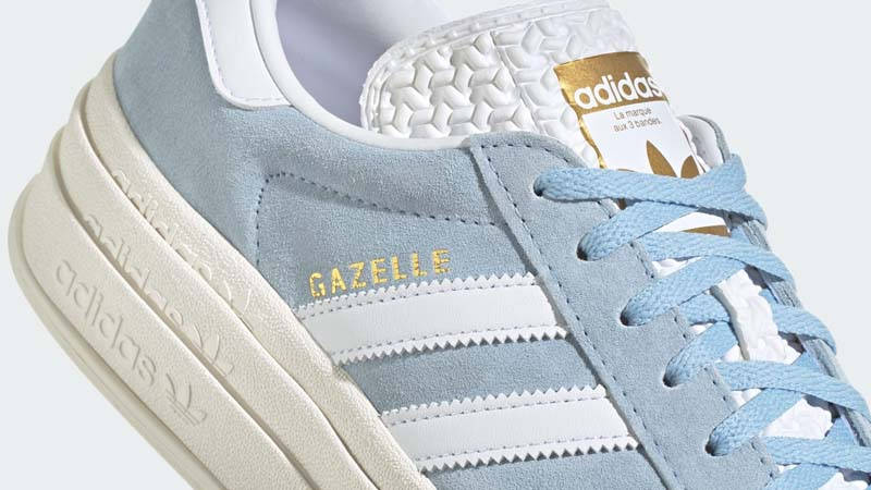 adidas Gazelle Bold Clear Sky Closeup