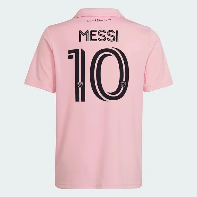 adidas Inter Miami CF 22-23 Messi 10 Home Jersey Kids True Pink Feature