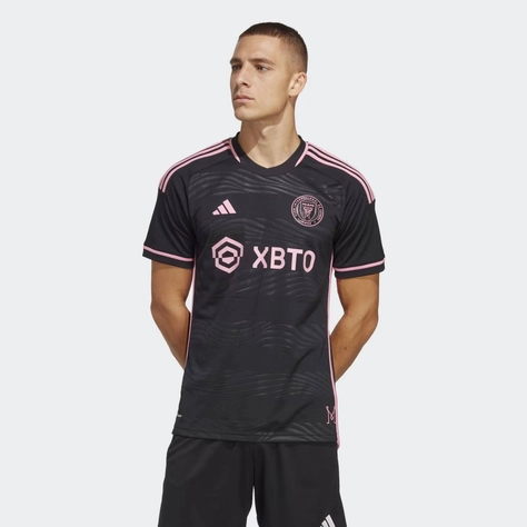adidas Inter Miami CF 23-24 Away Authentic Jersey Black Feature