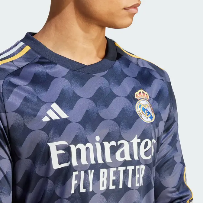 Adidas Real Madrid Away Authentic Jersey 23/24 Legend Ink / L