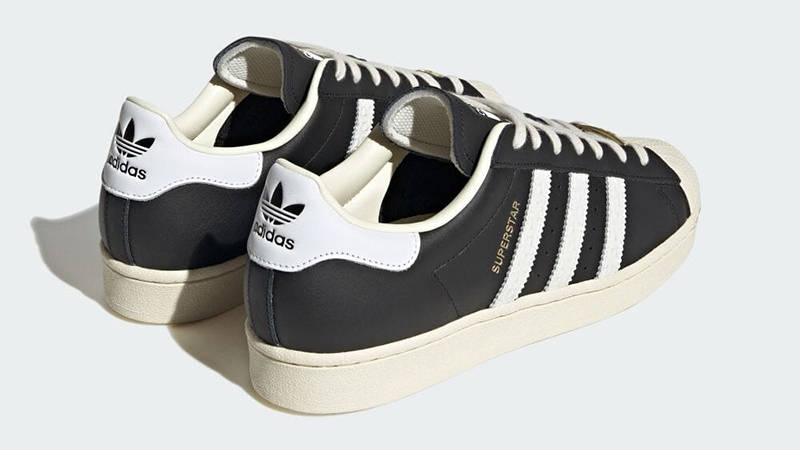 Adidas superstar black clearance beige