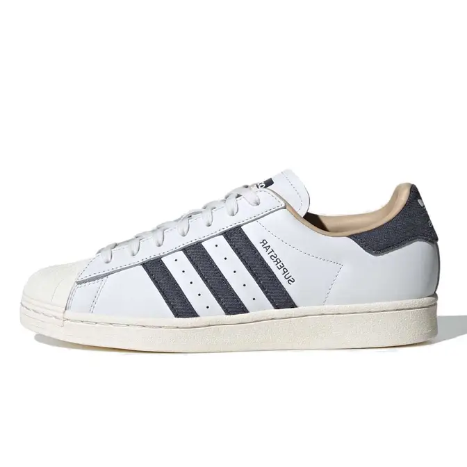 adidas Superstar White Denim Stripes | Where To Buy | ID4685 | The Sole ...