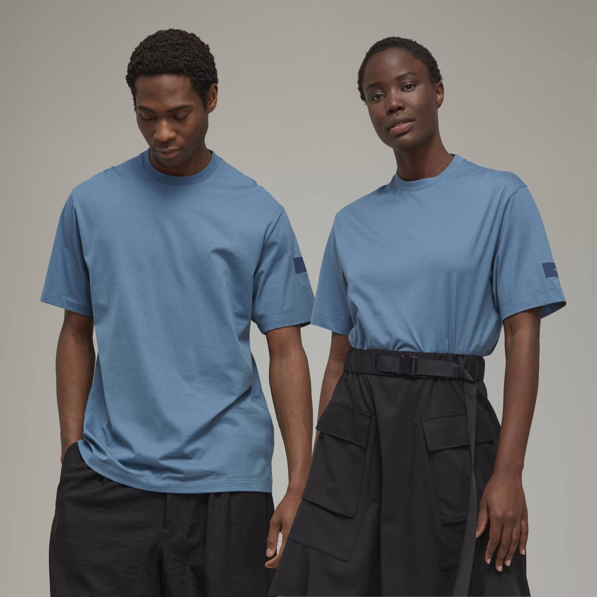adidas Y-3 Relaxed T-shirt Altered Blue Feature