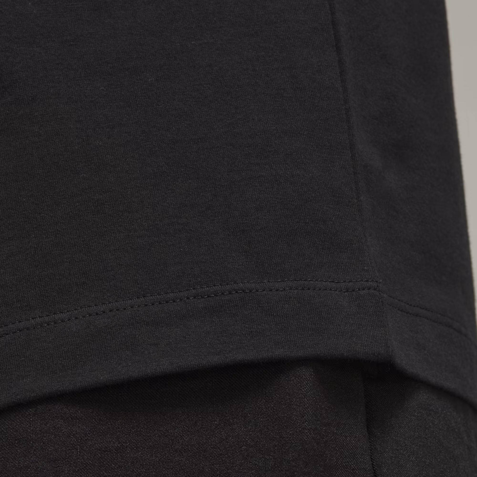 adidas Y-3 Relaxed T-shirt Black Texture Closeup