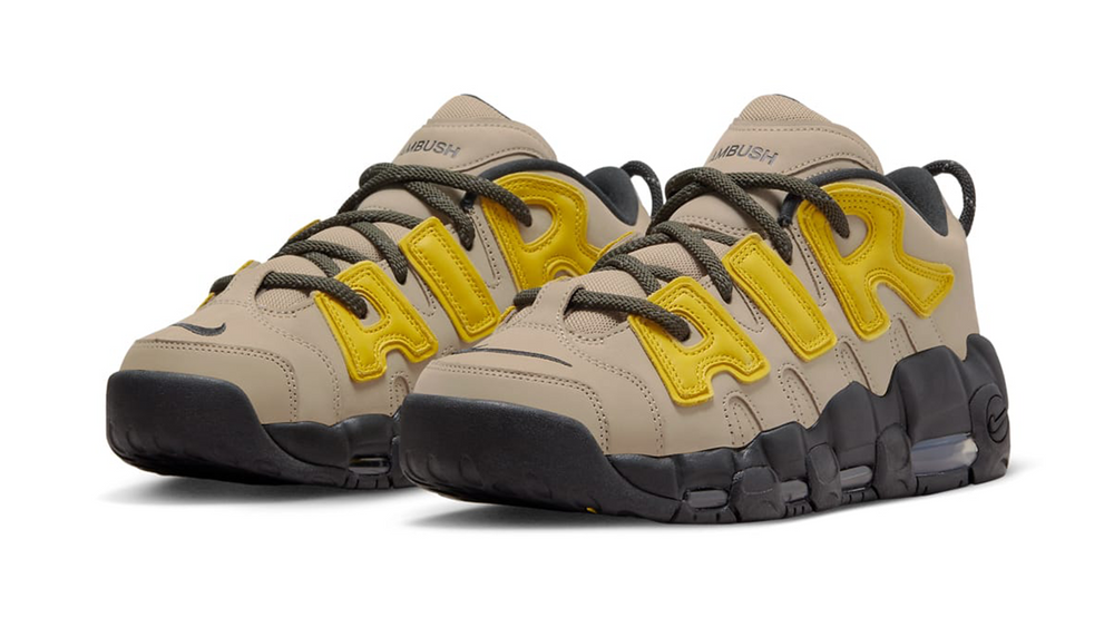 Image via Nike AMBUSH x Nike Air More Uptempo Low Limestone