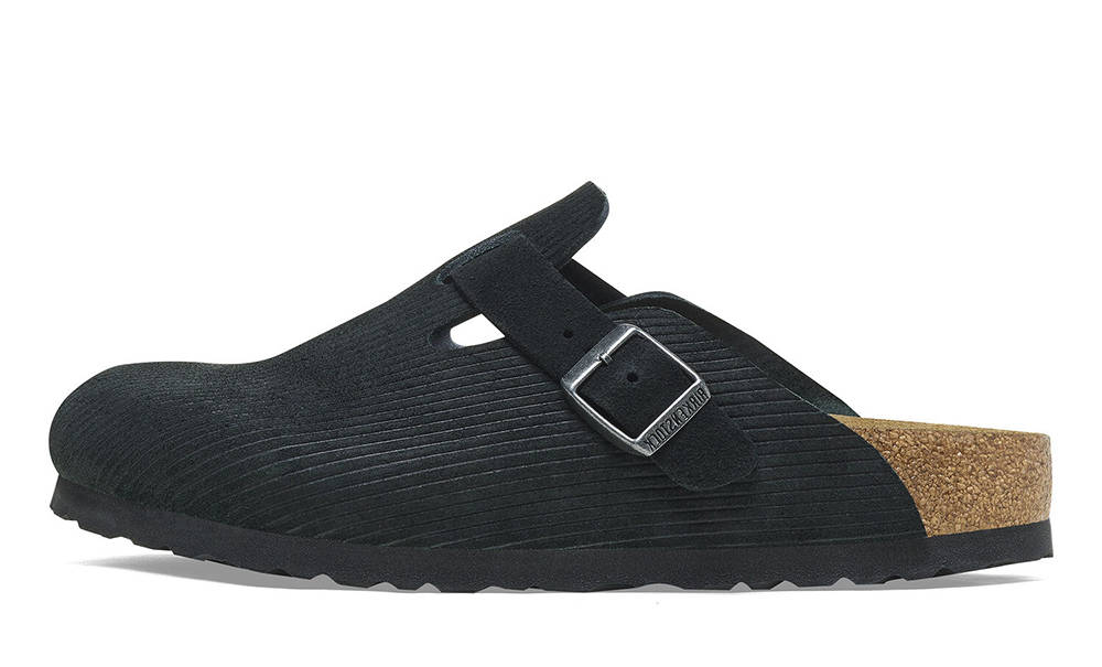 Birkenstock Boston Corduroy Black Womens