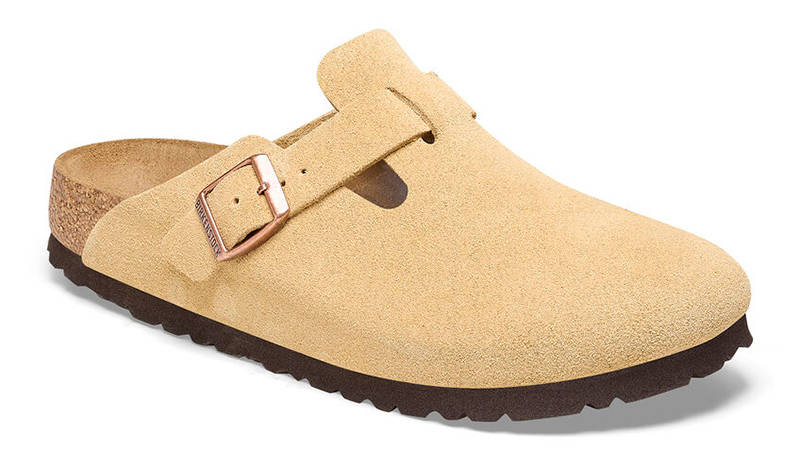 Birkenstock Boston Suede Latte Cream 1026181 Front