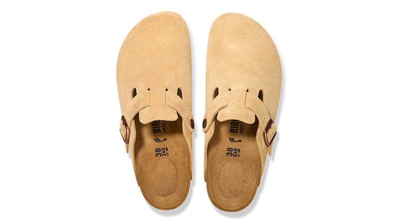 Birkenstock Boston Suede Latte Cream 1026181 Top