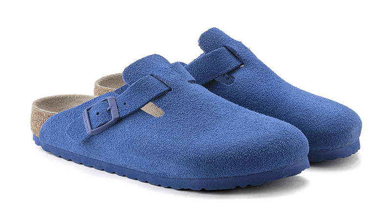 Birkenstock Boston Suede Ultra Blue 1022564 Front