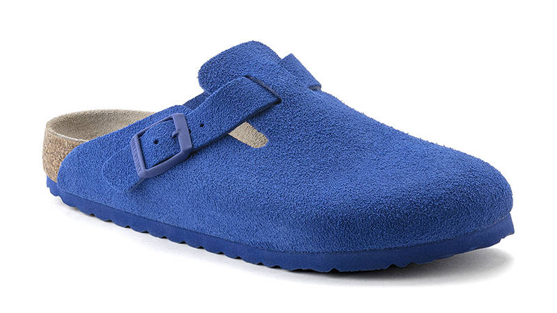 Birkenstock Boston Suede Ultra Blue 1022564 Side