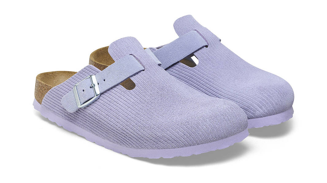 Birkenstock Boston VL Corduroy Purple Fog 1026126 Front