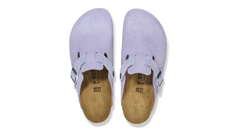 Birkenstock Boston VL Corduroy Purple Fog 1026126 Top