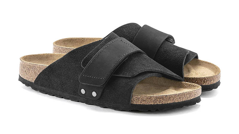 Birkenstock Kyoto Nubuck Suede Black 1022350 Front