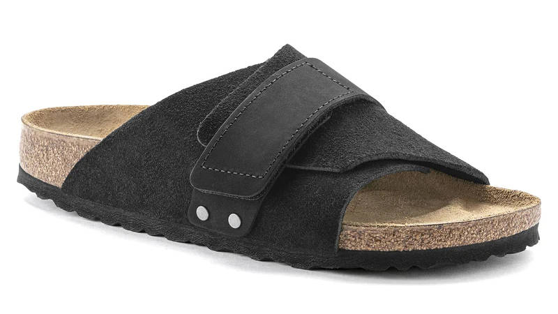 Birkenstock Kyoto Nubuck Suede Black 1022350 Side