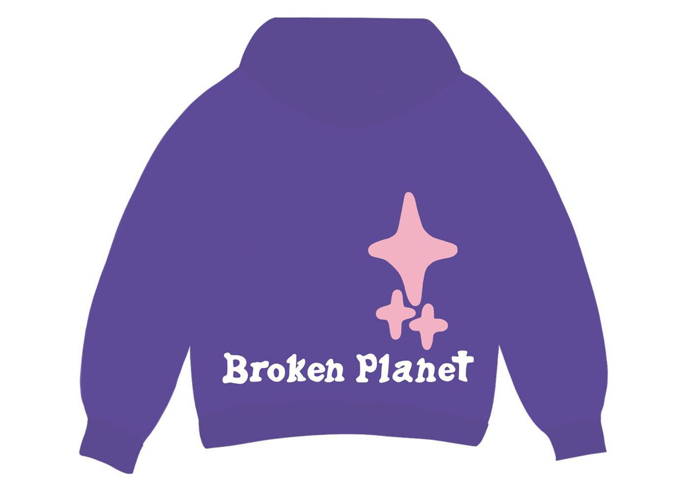 Broken Planet Market Broken Planet Hoodie Amethyst Backside