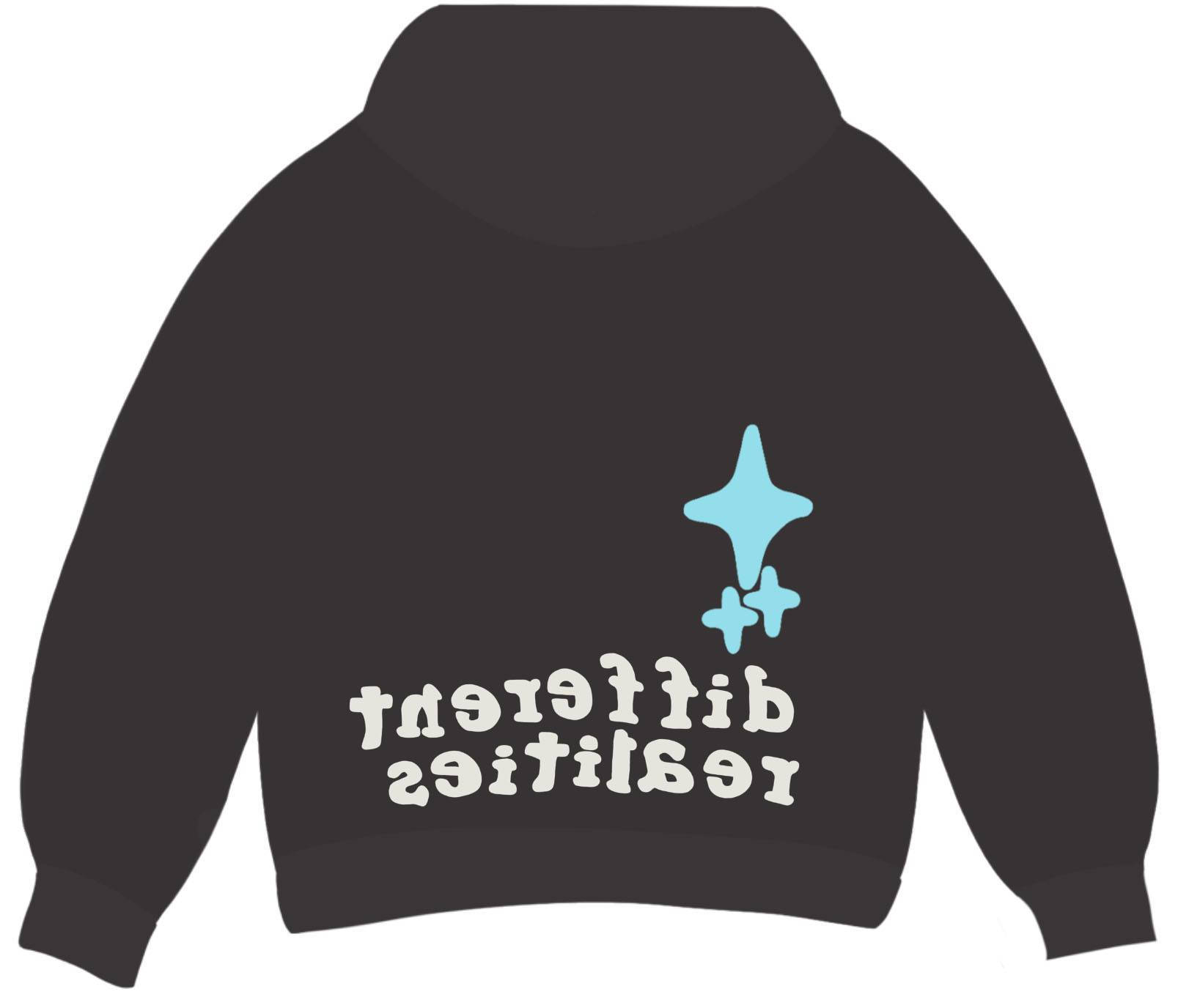 Broken Planet Market Different Worlds Hoodie Onyx Backside
