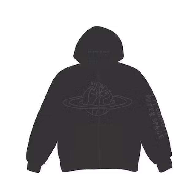 Broken Planet Market Outer Space Hoodie Onyx Feature