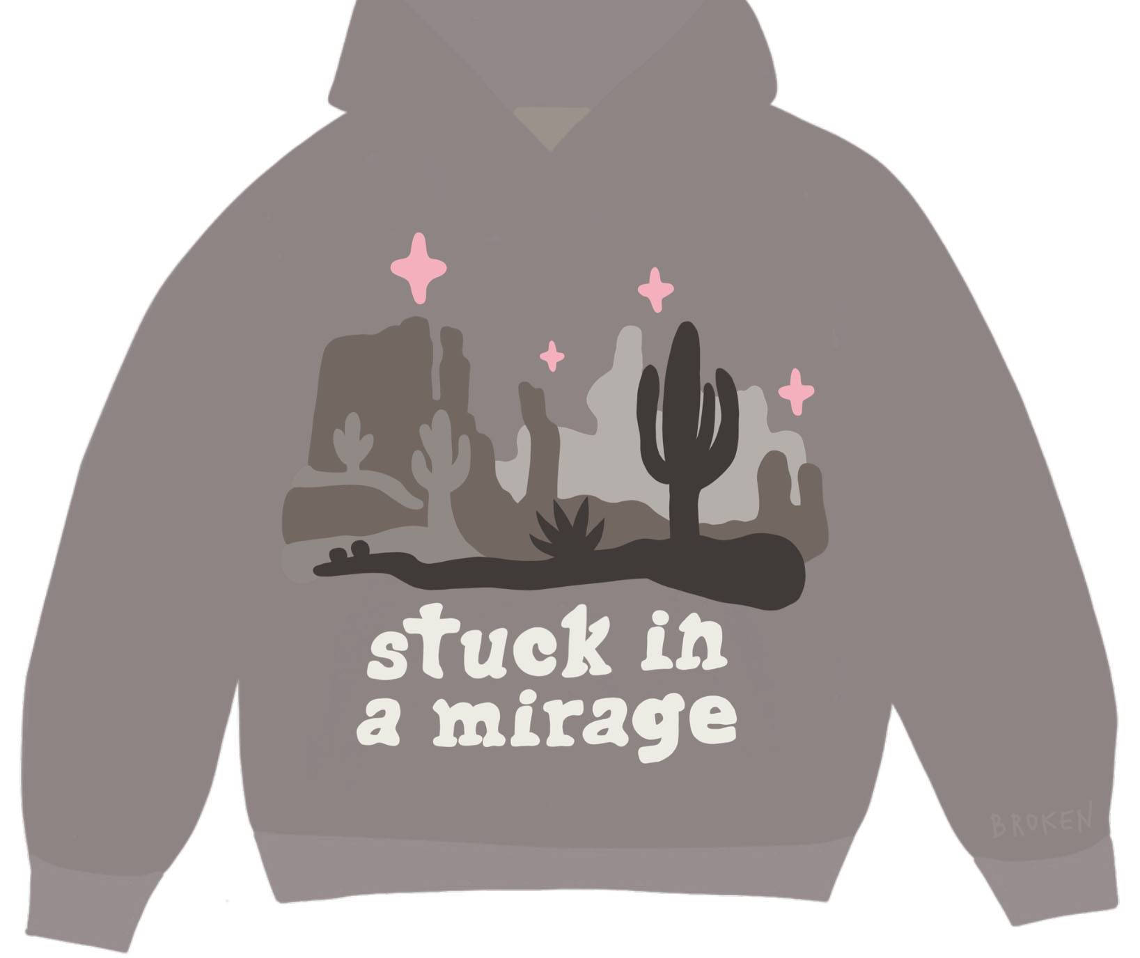 Broken Planet Market Stuck In A Mirage Hoodie Taupe Feature