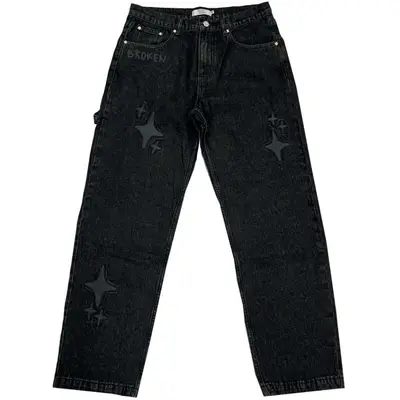 Broken Planet Multi-Star Jeans Black