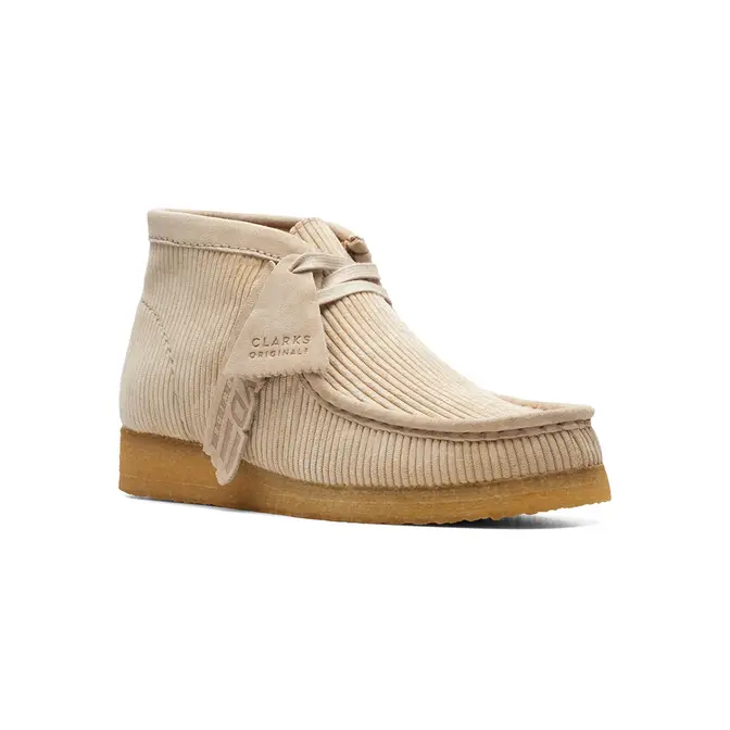 Clarks Wallabee Boots Sand Cord 26169848 Side