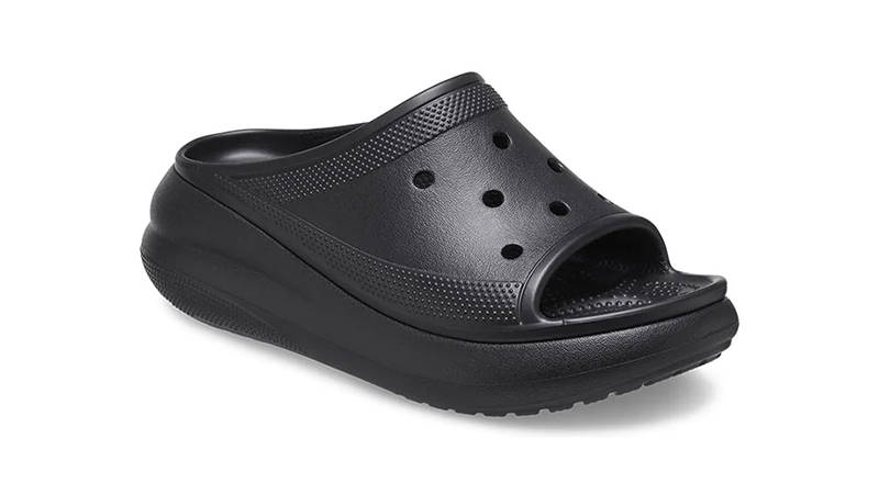 Crocs Classic Crush Slides Black 208731-001 Side