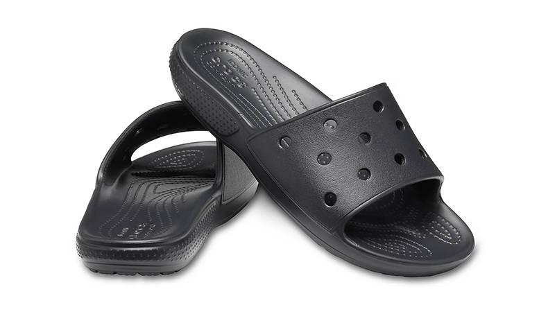 Crocs Classic Slides Black 206121-001 Front
