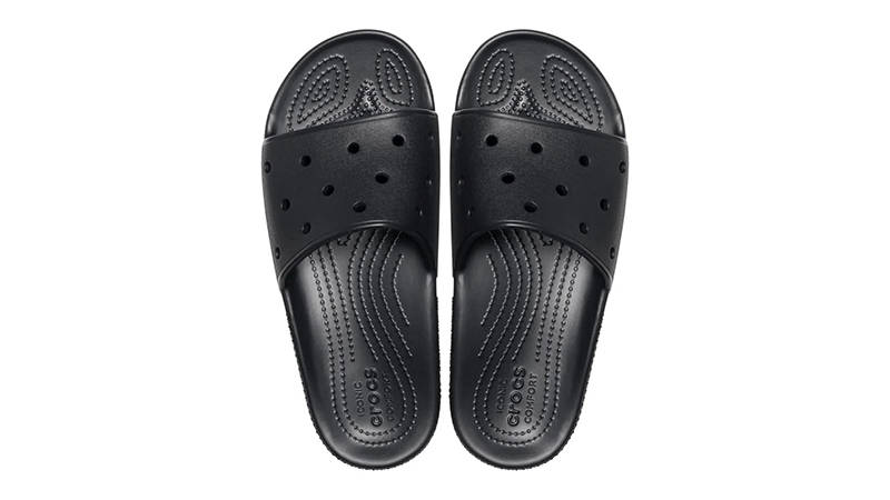 Crocs Classic Slides Black 206121-001 Top
