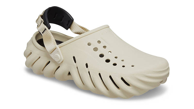 Crocs Echo Clog Bone Black 207937-2YJ Side