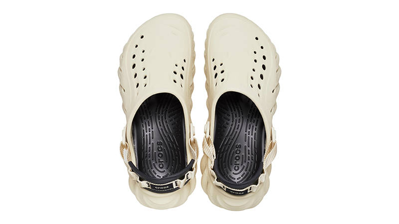 Crocs Echo Clog Bone Black 207937-2YJ Top