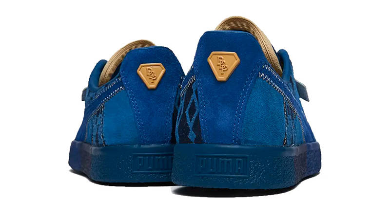 Dapper Dan x PUMA Clyde Pre-Game Runway Blazing Blue Back