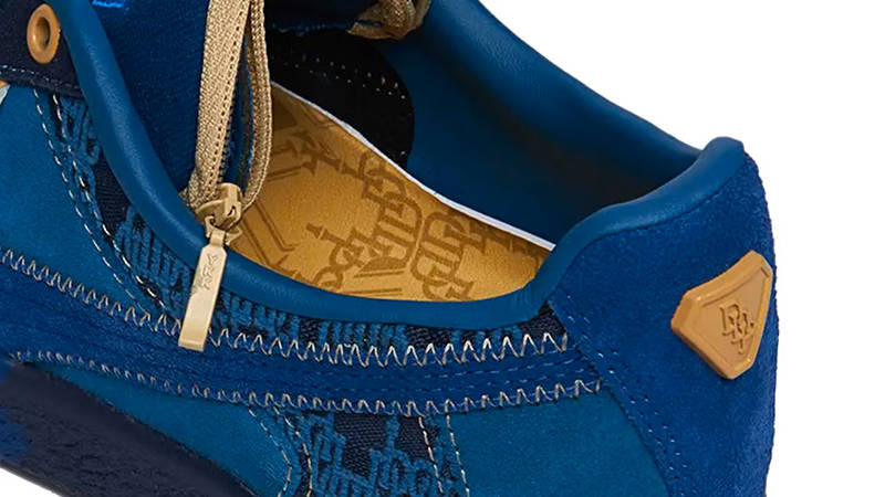 Dapper Dan x PUMA Clyde Pre-Game Runway Blazing Blue Detail
