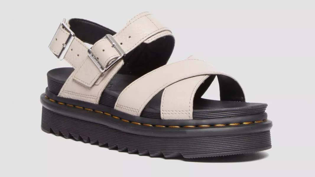 Dr Martens Voss 2 Sandals Vintage Taupe Front