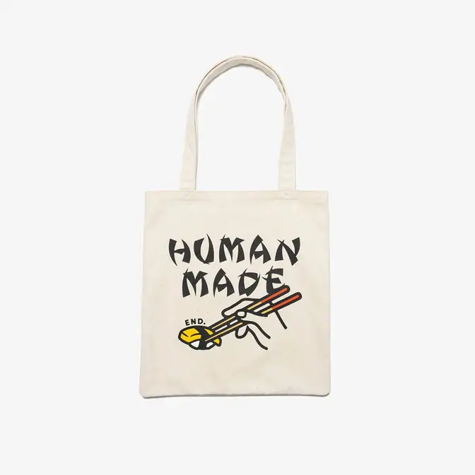 End. X Human Made Sushi Tote Bag White Feature
