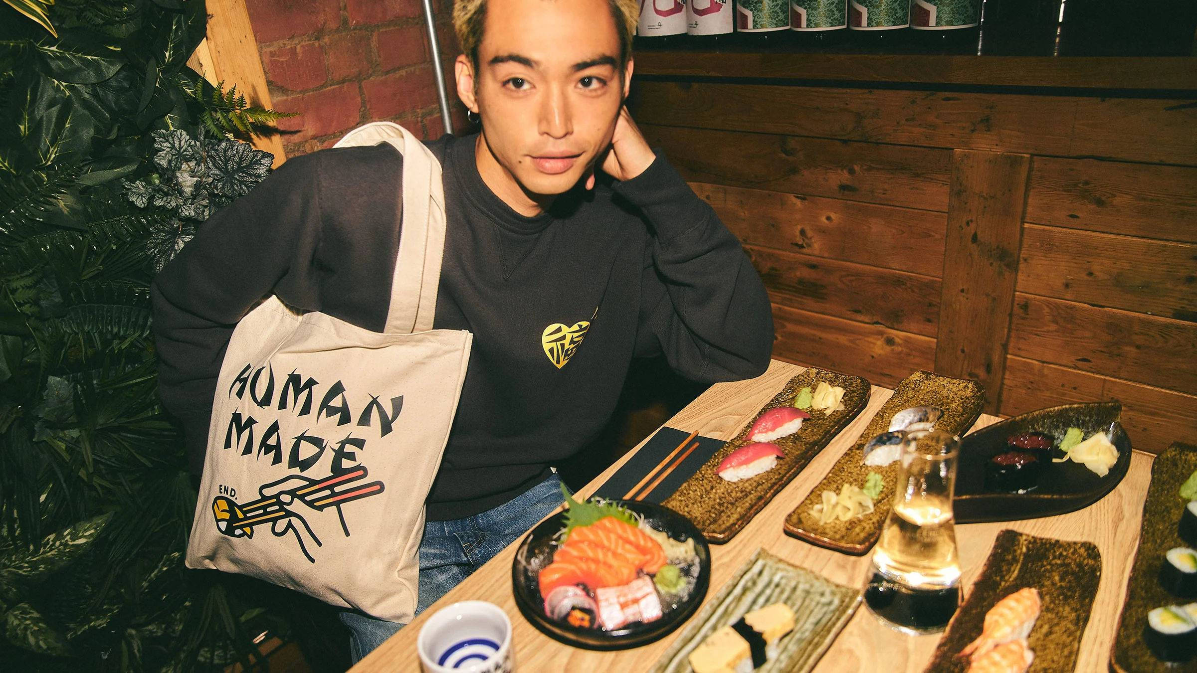 END. x Human Made Sushi Tote Bag | Where To Buy | hm25gd115-wht