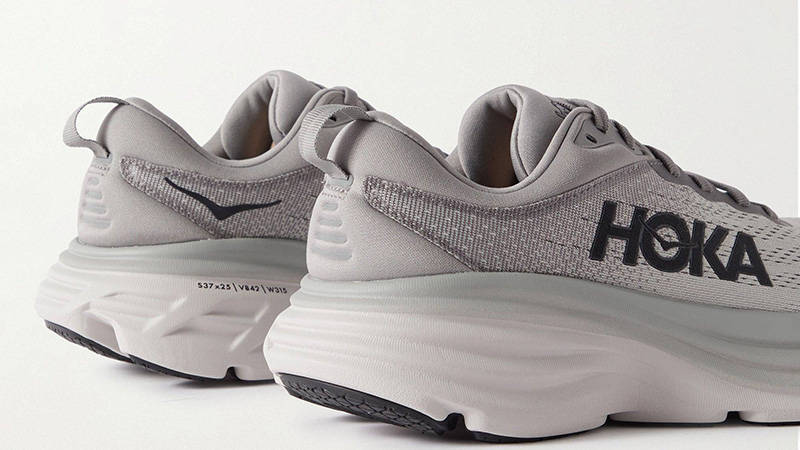 Hoka One One Bondi 8 Grey back