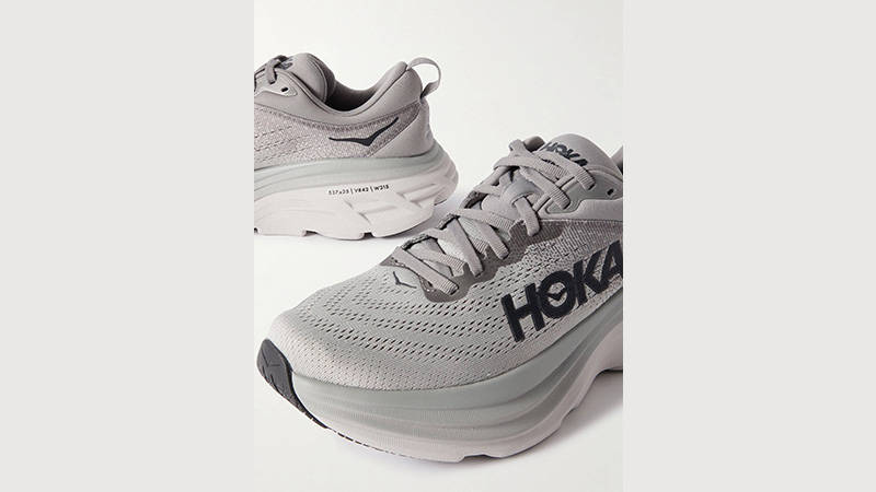 Hoka One One Bondi 8 Grey front