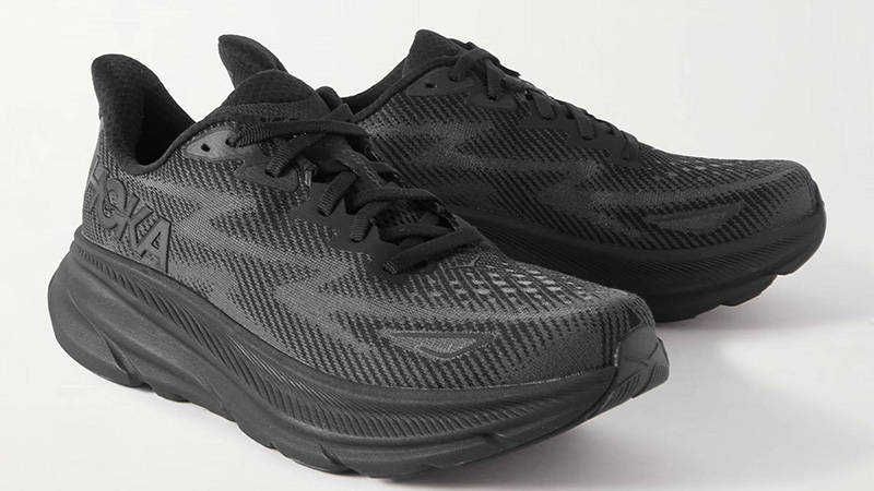 Hoka One One Clifton 9 Black front
