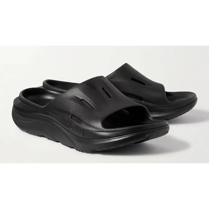 Hoka One One Ora Recovery 3 Rubber Slides Black | Where To Buy ...
