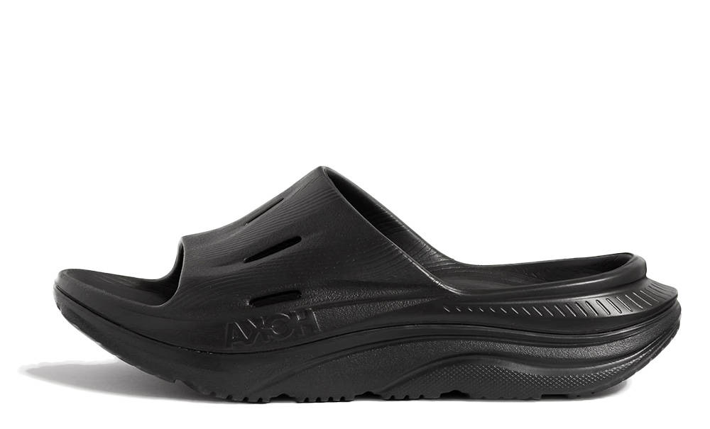 Hoka One One Ora Recovery 3 Rubber Slides Black